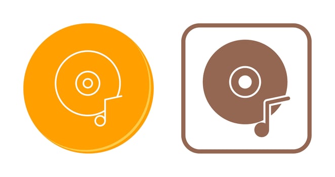 Music CD Vector Icon