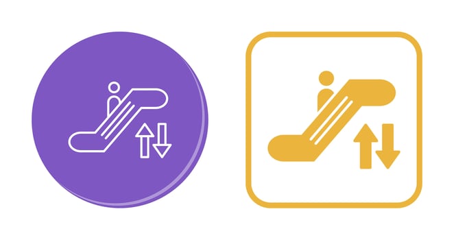 Escalator Vector Icon