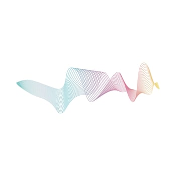 Sound waves vector illustration