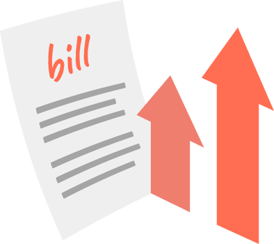 living cost inflation icon png