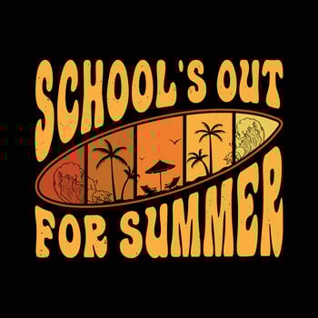 Schools out for summer vintage t-shirt design for teachers. summer paradise t shirt. vector