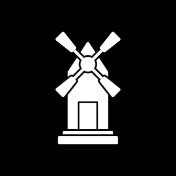 Windmill Vector Icon Design