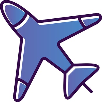 Plane Vector Icon Design