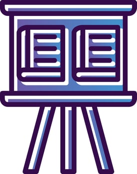 Whiteboard Vector Icon Design