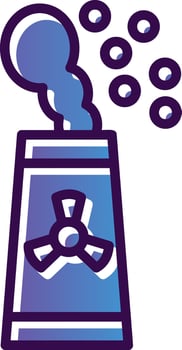 Nuclear energy Vector Icon Design