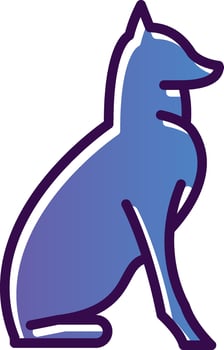 Dog Vector Icon Design