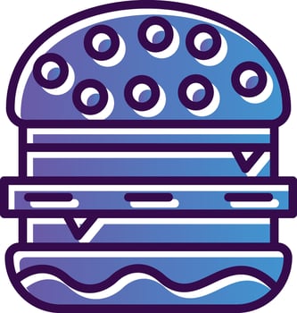 Burger Vector Icon Design