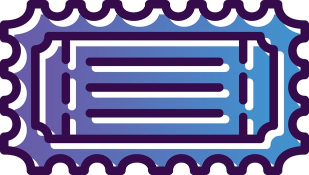 Bus ticket Vector Icon Design