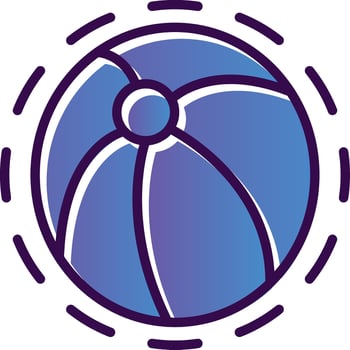 Beach ball Vector Icon Design
