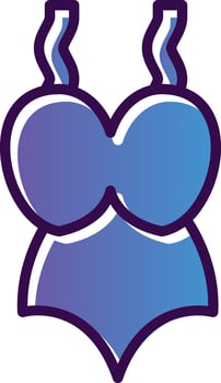 Swimsuit Vector Icon Design