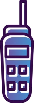 Walkie talkie Vector Icon Design