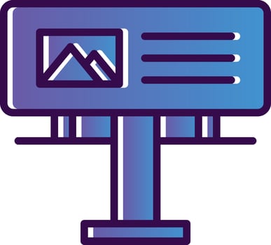 Billboard Vector Icon Design