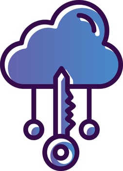 Cloud Access Vector Icon Design