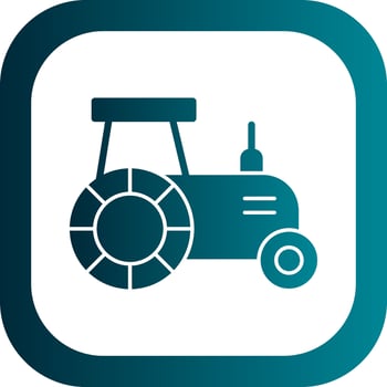 Tractor Vector Icon Design