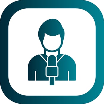 Journalism Vector Icon Design