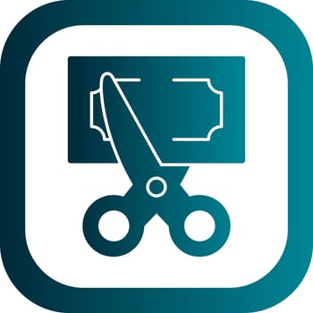 Cut Vector Icon Design