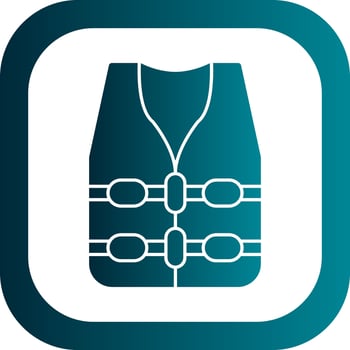 Life jacket Vector Icon Design