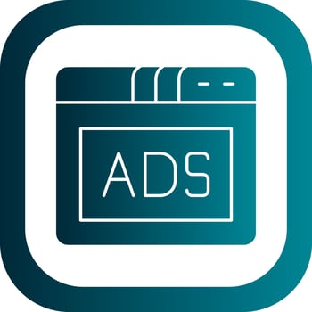 Ads Vector Icon Design