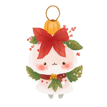 christmas decoration with holly png