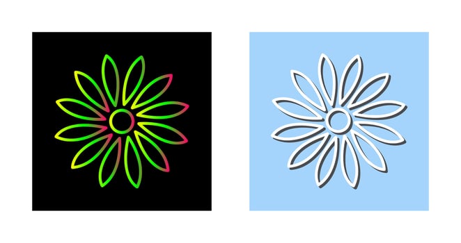 Unique Flower Vector Icon