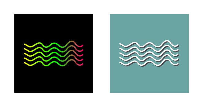Magnetic Waves Vector Icon