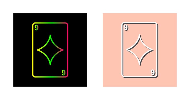 Diamonds Card Vector Icon