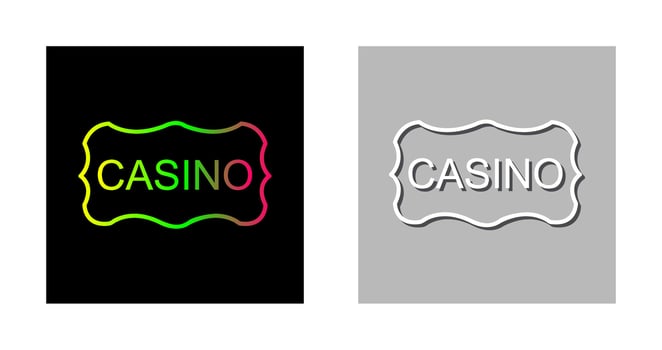 Casino Sign Vector Icon