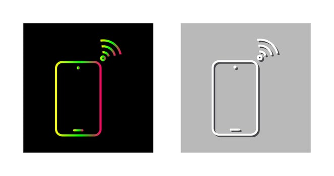 Unique Connected Device Vector Icon