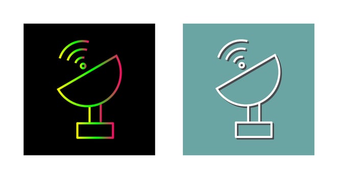 Unique Satellite Vector Icon