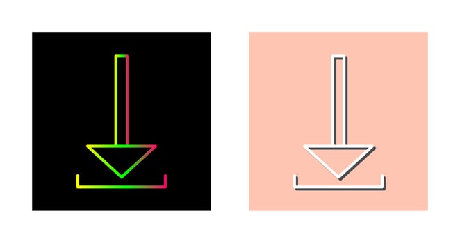 Unique Download Vector Icon