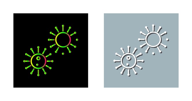 Unique Virus Vector Icon
