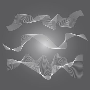 Sound waves vector illustration
