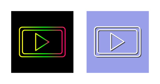 Unique Video Communication Vector Icon