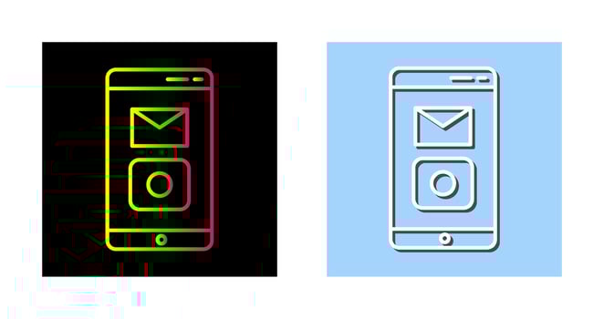 Unique Mobile Applications Vector Icon