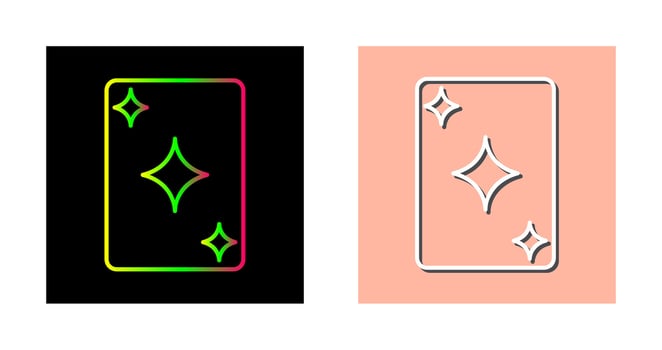 Unique Card Vector Icon
