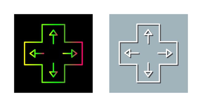 Unique Direction Keys Vector Icon