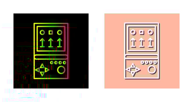 Unique Brick Game Vector Icon