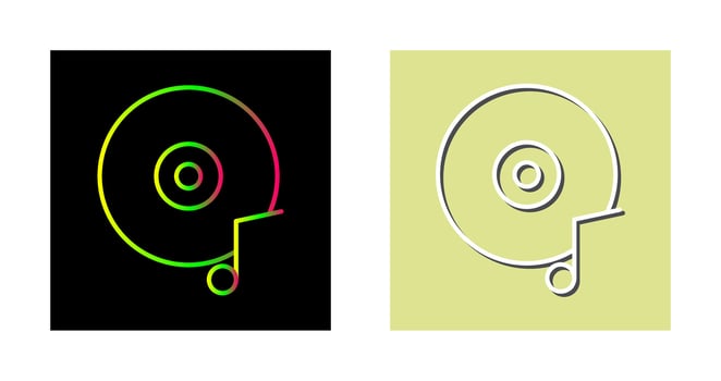 Music CD Vector Icon