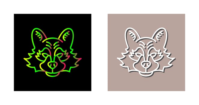 Raccoon Vector Icon