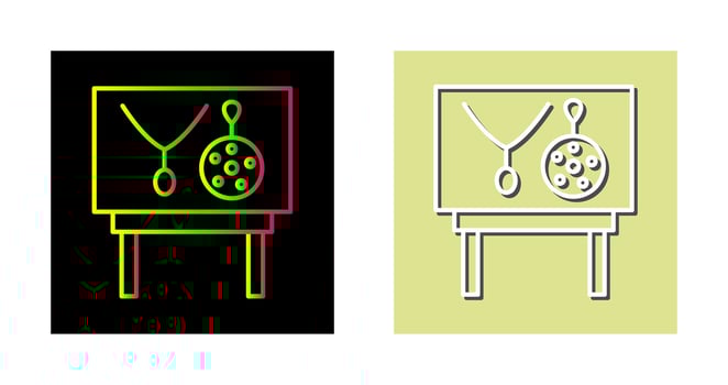 Jewel Exhibit Vector Icon