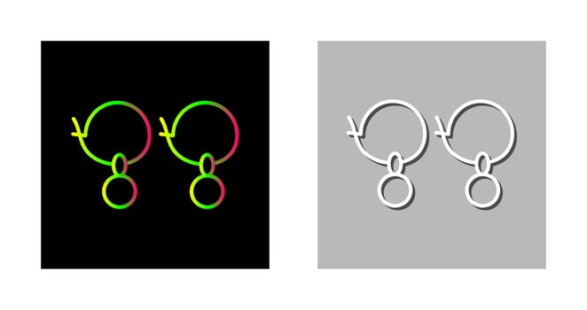 Earrings Vector Icon