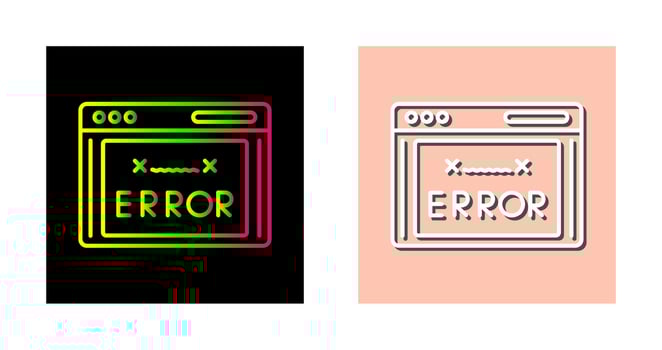Error Code Vector Icon