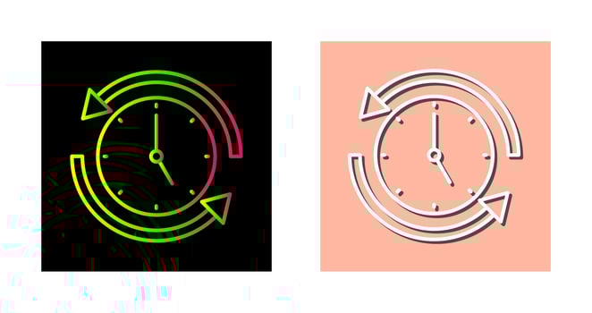 Run Time Vector Icon