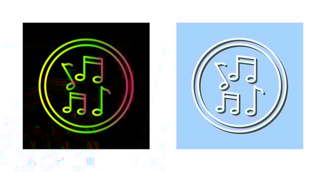 Musical Notes Vector Icon