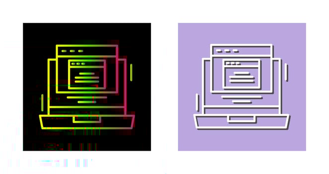 Pop Up Vector Icon