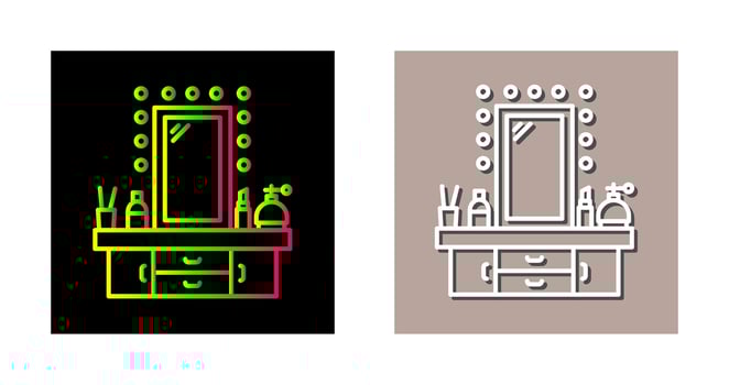 Dressing Table Vector Icon