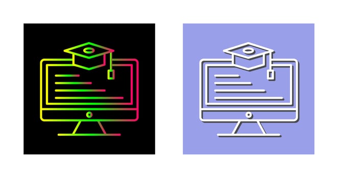 Online Learning Vector Icon
