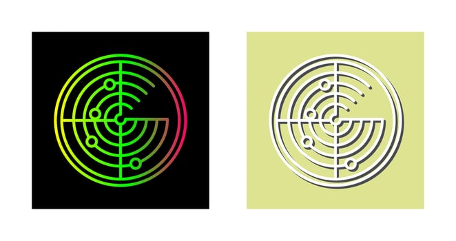 Radar Vector Icon