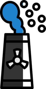 Nuclear energy Vector Icon Design