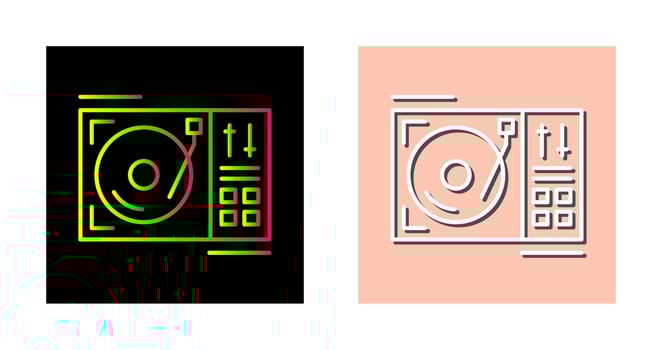 Turntable Vector Icon